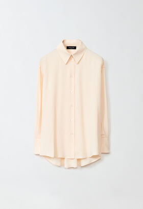 Fabiana Filippi Silk marocain shirt, vanilla PINK JED224F278SK000000