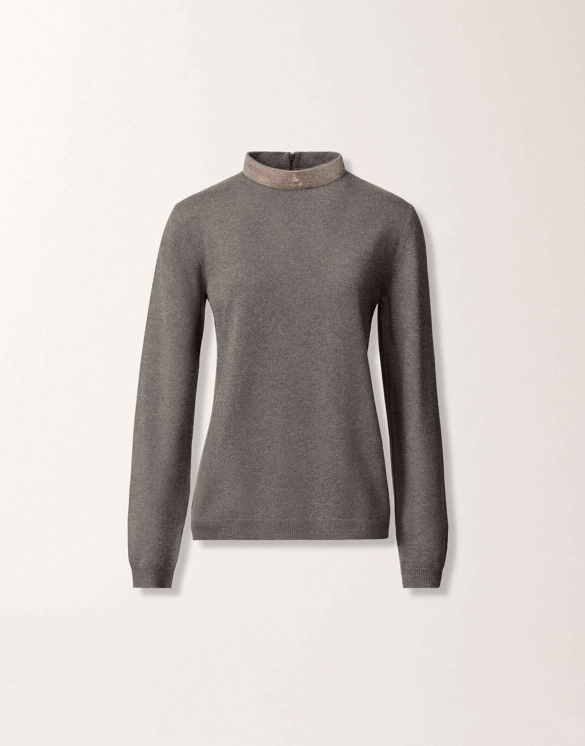 Fabiana Filippi Maglia in Platinum, piombo GRIGIO MAD215F092L5170000