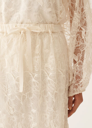 Fabiana Filippi Midi skirt in lace, butter BUTTER GND276F848D9710000