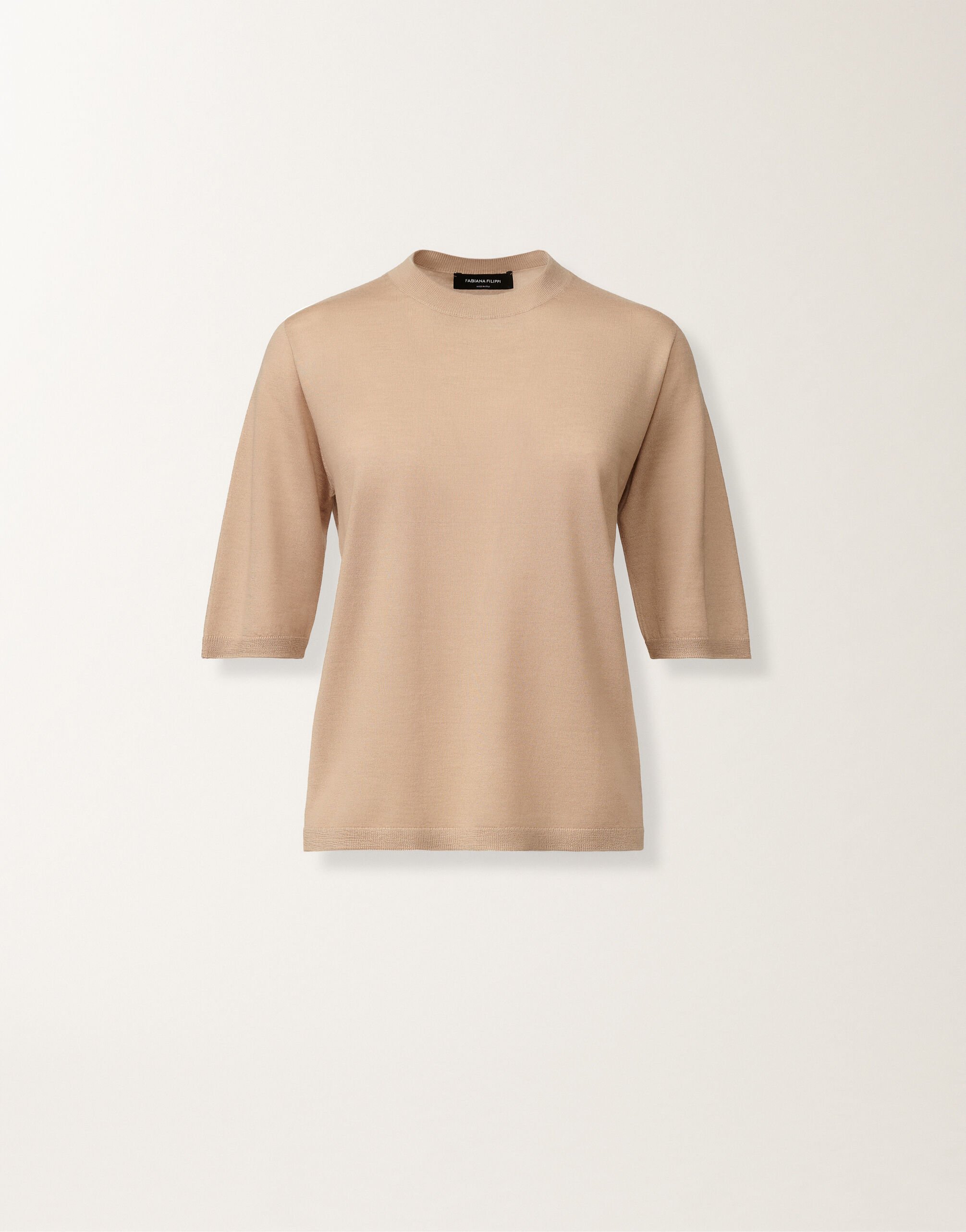Fabiana Filippi Maglia in cashmere e seta, acero BEIGE MAD215F001N9070000