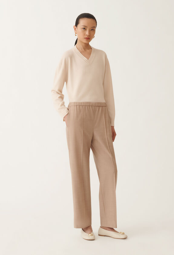 Fabiana Filippi Gubbio cool wool trousers, maple BEIGE PAD215F322L5230000