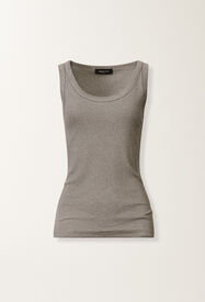 Fabiana Filippi Jersey tank top, rock Gray JED266F602L8960000