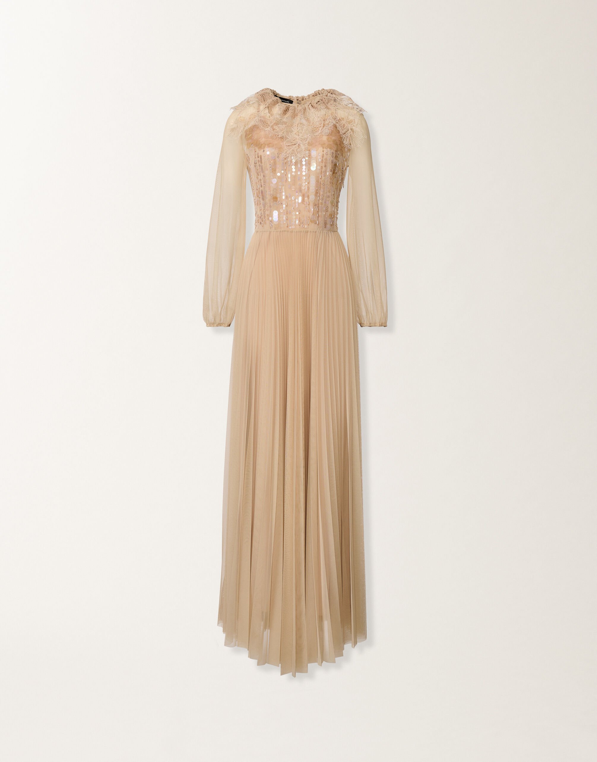 Fabiana Filippi Pleated tulle dress, maple ACER ABD276F645M1970000
