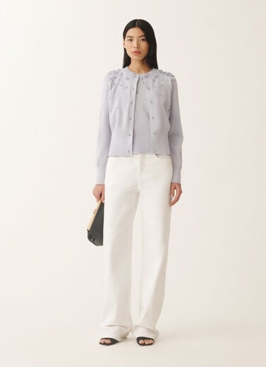 Fabiana Filippi Cotton cardigan, mauve LAVENDER MAD275F543L3350000