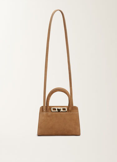 Fabiana Filippi Small suede handbag, wicker BROWN BGD215A853L8070000
