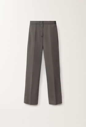 Fabiana Filippi Hose Deruta aus Baumwollgabardine, bleifarben GRAU PAD265F320L1920000