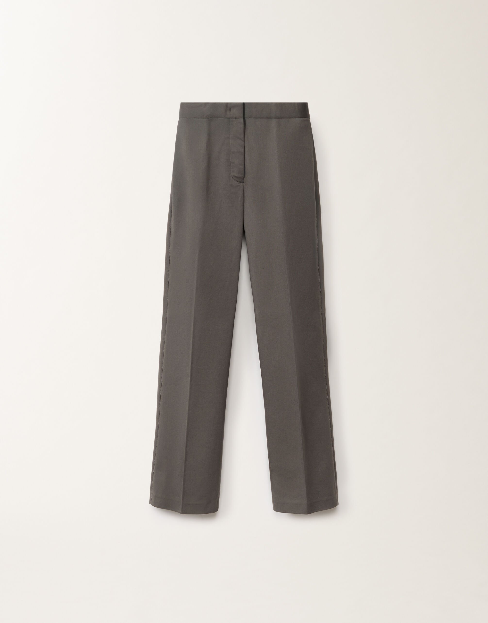 Fabiana Filippi Pantalon Deruta en gabardine de coton, plomb GRIS PAD265F320L1920000