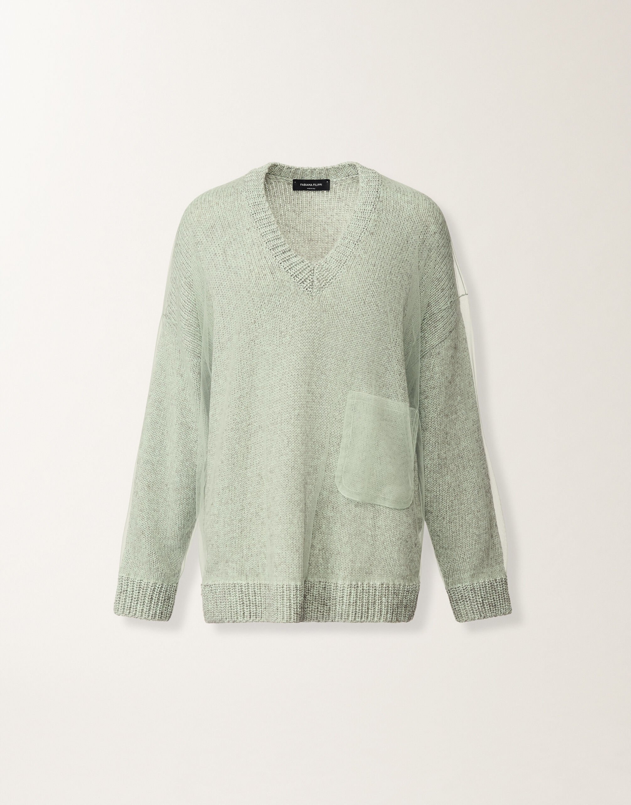 Fabiana Filippi Mouliné yarn sweater in Ghirri green Ghirri Green MAD266F111L7450000