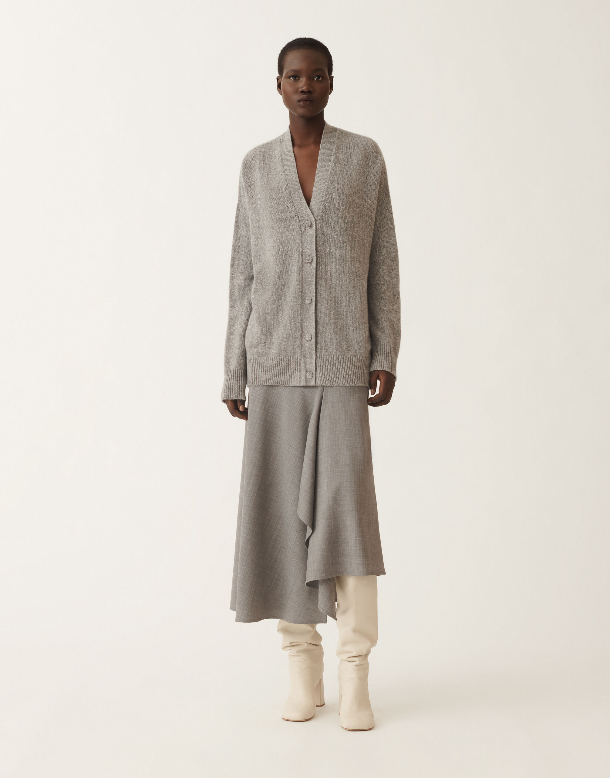 Cashmere sweater, rock grey for Women | Fabiana Filippi®