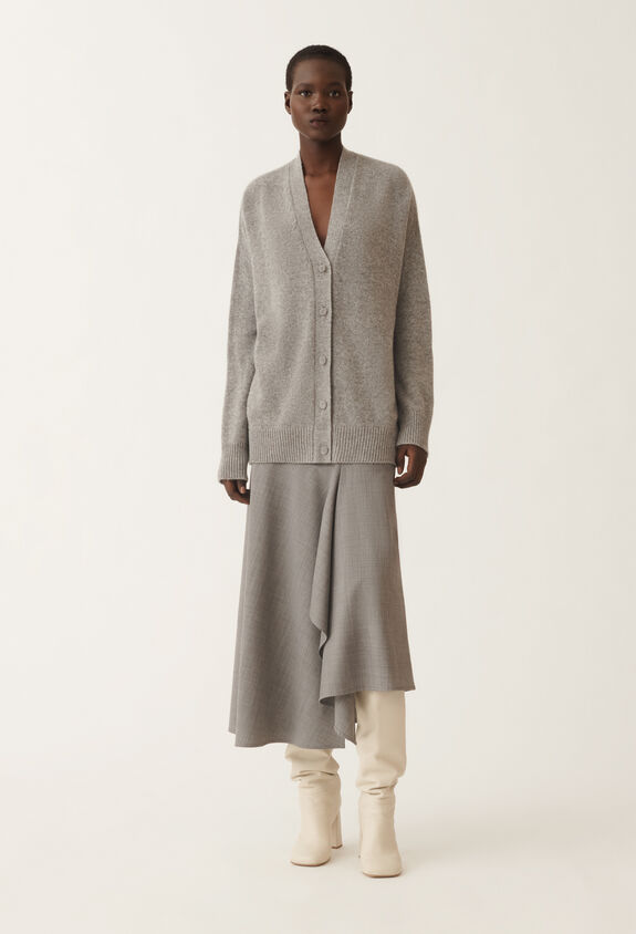 Fabiana Filippi Cashmere and silk sweater, rock grey GREY MAD215F014N9000000