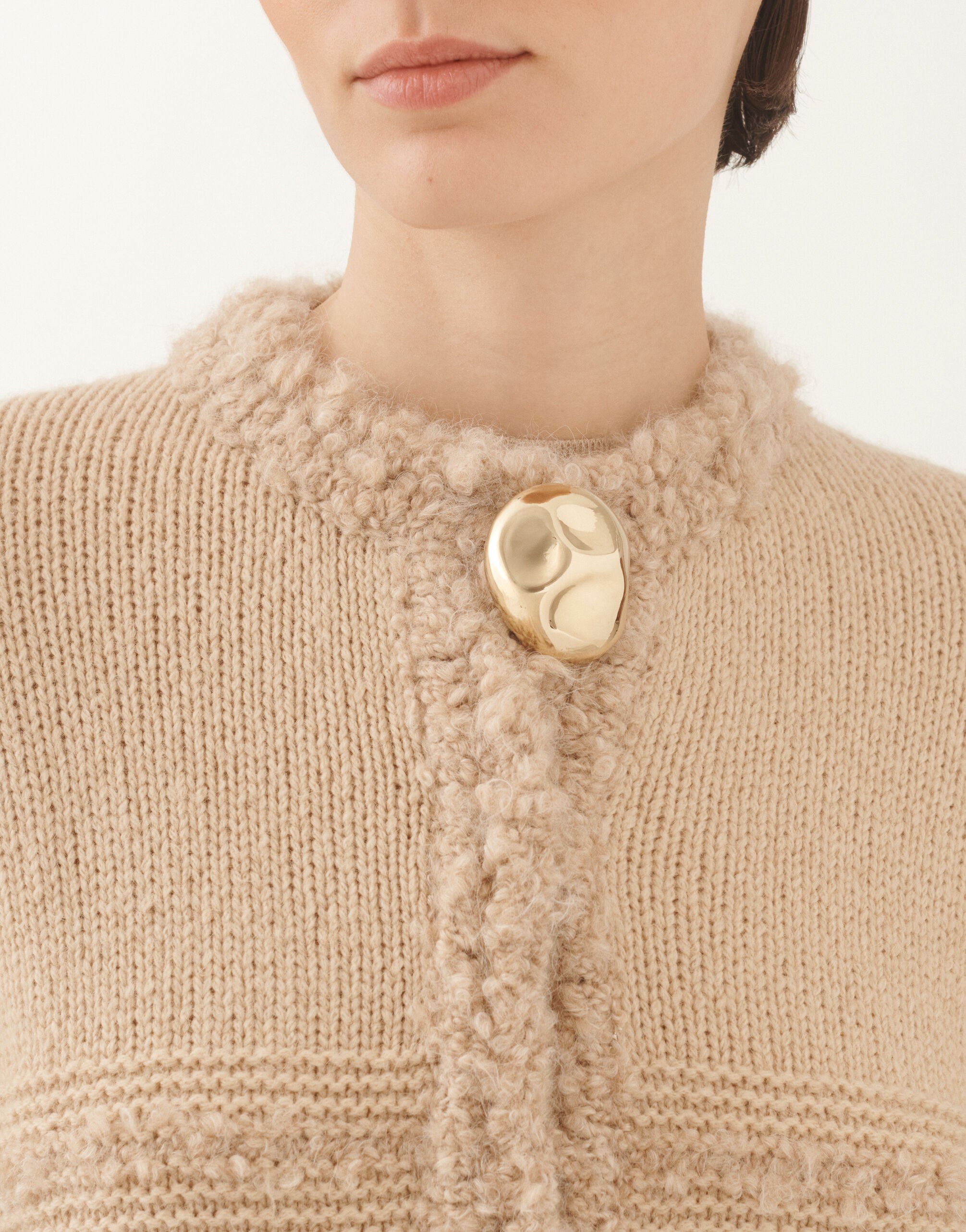 Fabiana Filippi Cardigan in cammello, albino MARRONE MAD215F126L5010000