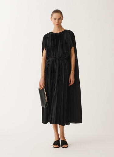 Fabiana Filippi Pleated jersey dress, black BLACK ABD265F440L2990000