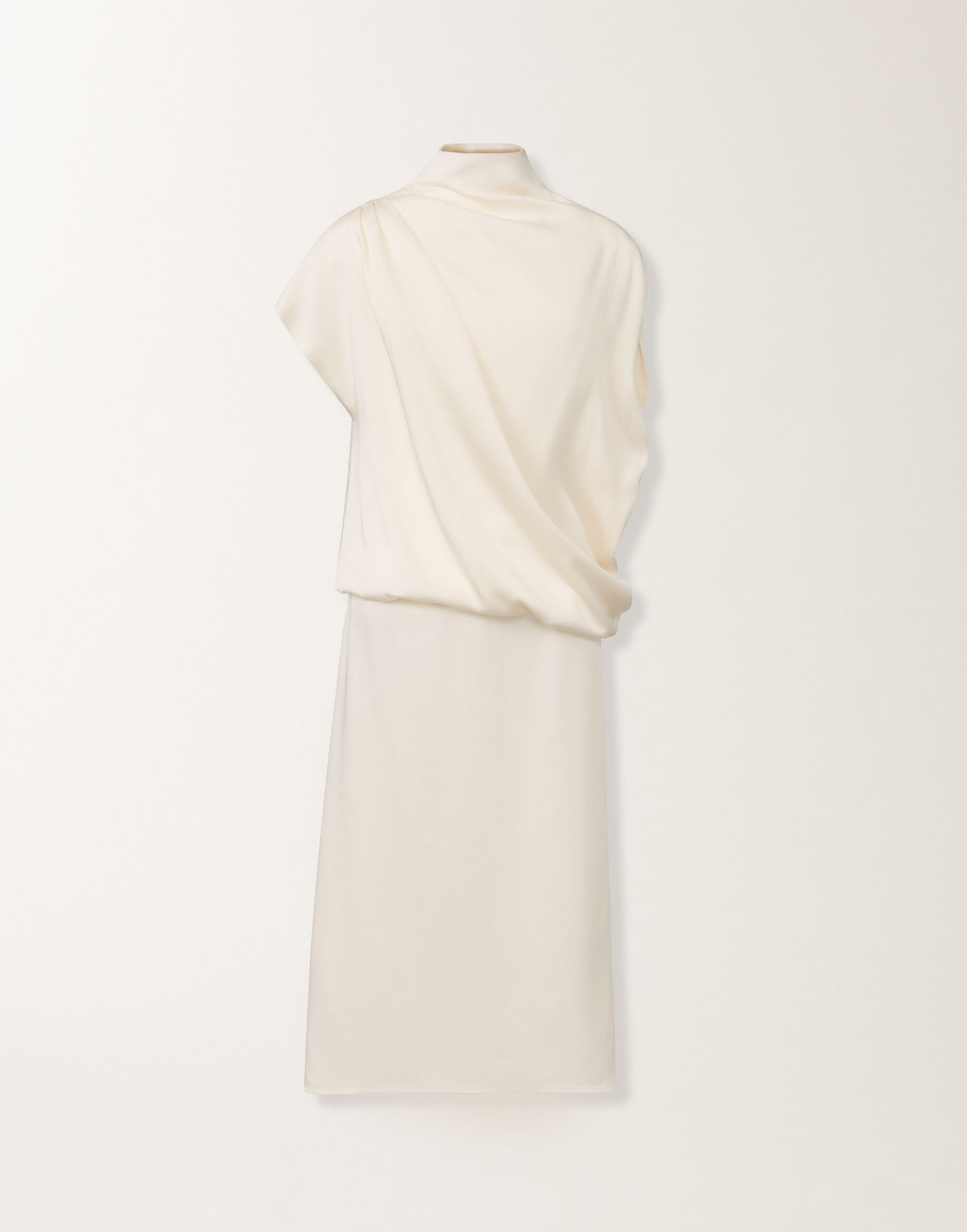 Fabiana Filippi Envers satin dress, butter WHITE ABD215F169L5960000