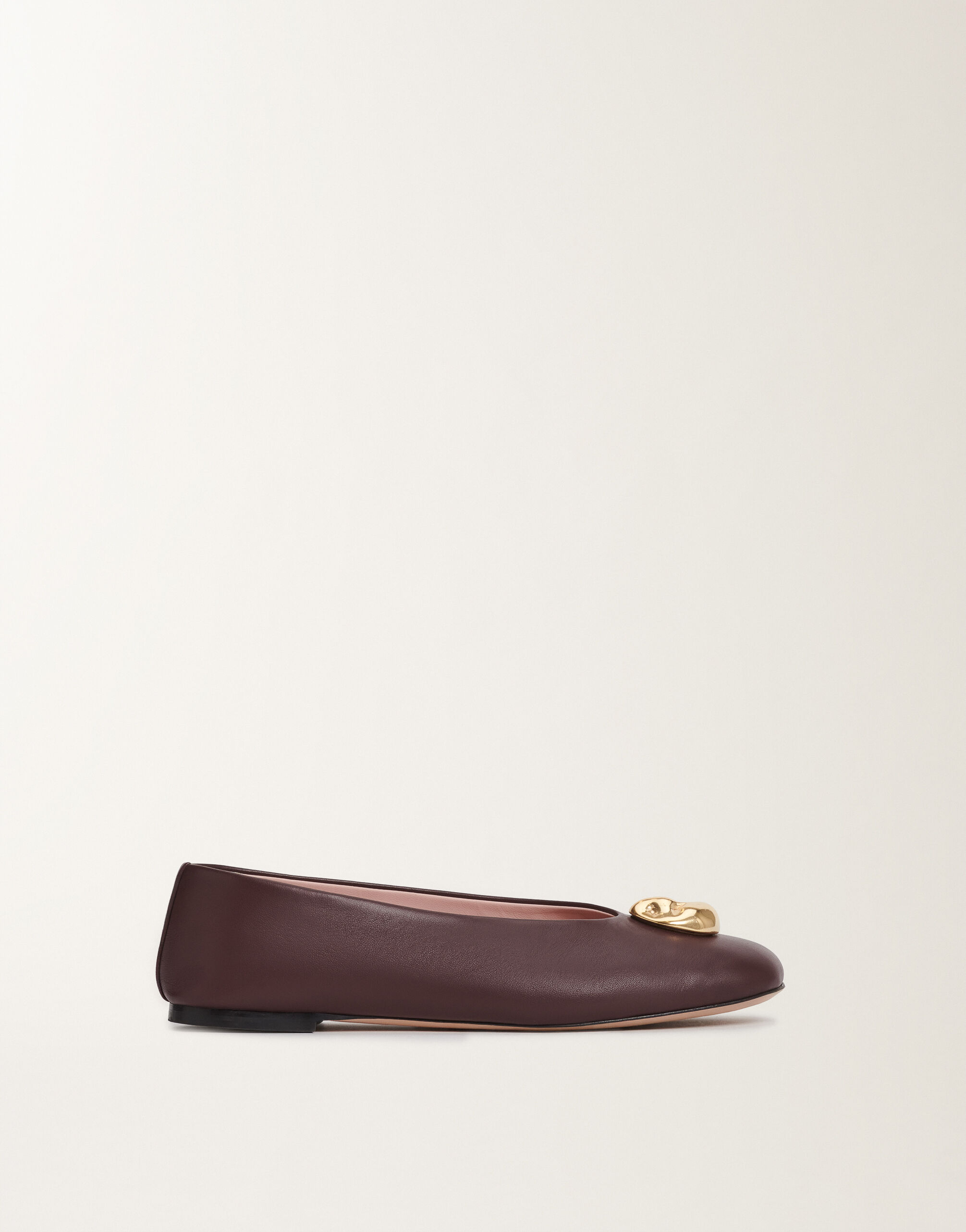 Fabiana Filippi Nappa leather ballet flats, ebony BROWN ASD215A807L8200000