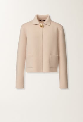 Fabiana Filippi Merino wool jacket, cream PINK GCD215F194D4620000