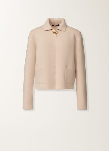 Fabiana Filippi Merino wool jacket, cream PINK GCD215F194D4620000