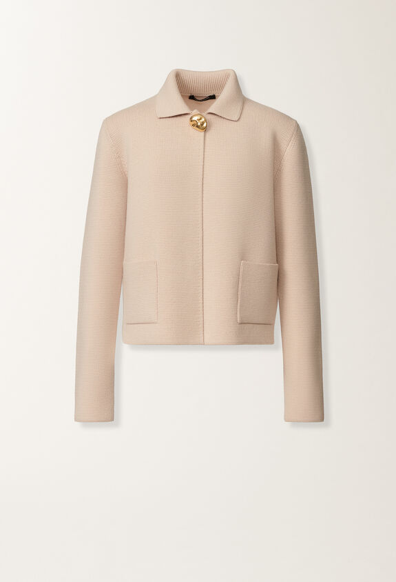 Fabiana Filippi Merino wool jacket, cream PINK GCD215F194D4620000
