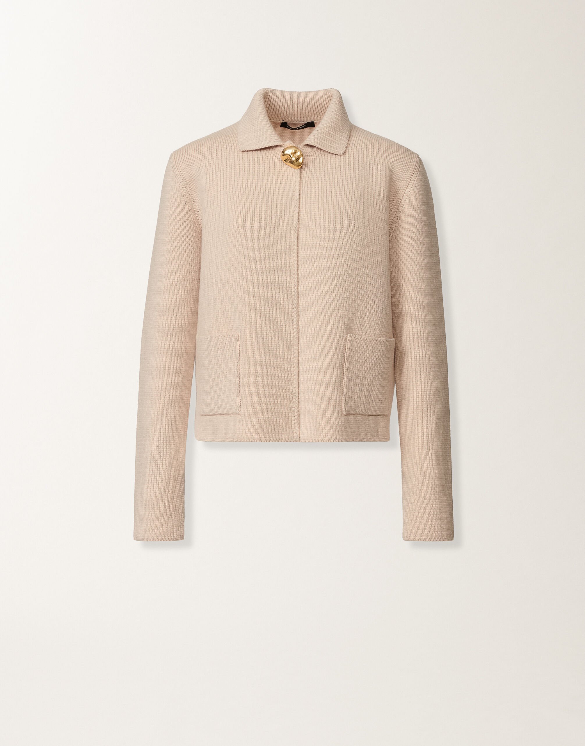 Fabiana Filippi Merino wool jacket, cream PINK GCD215F194D4620000