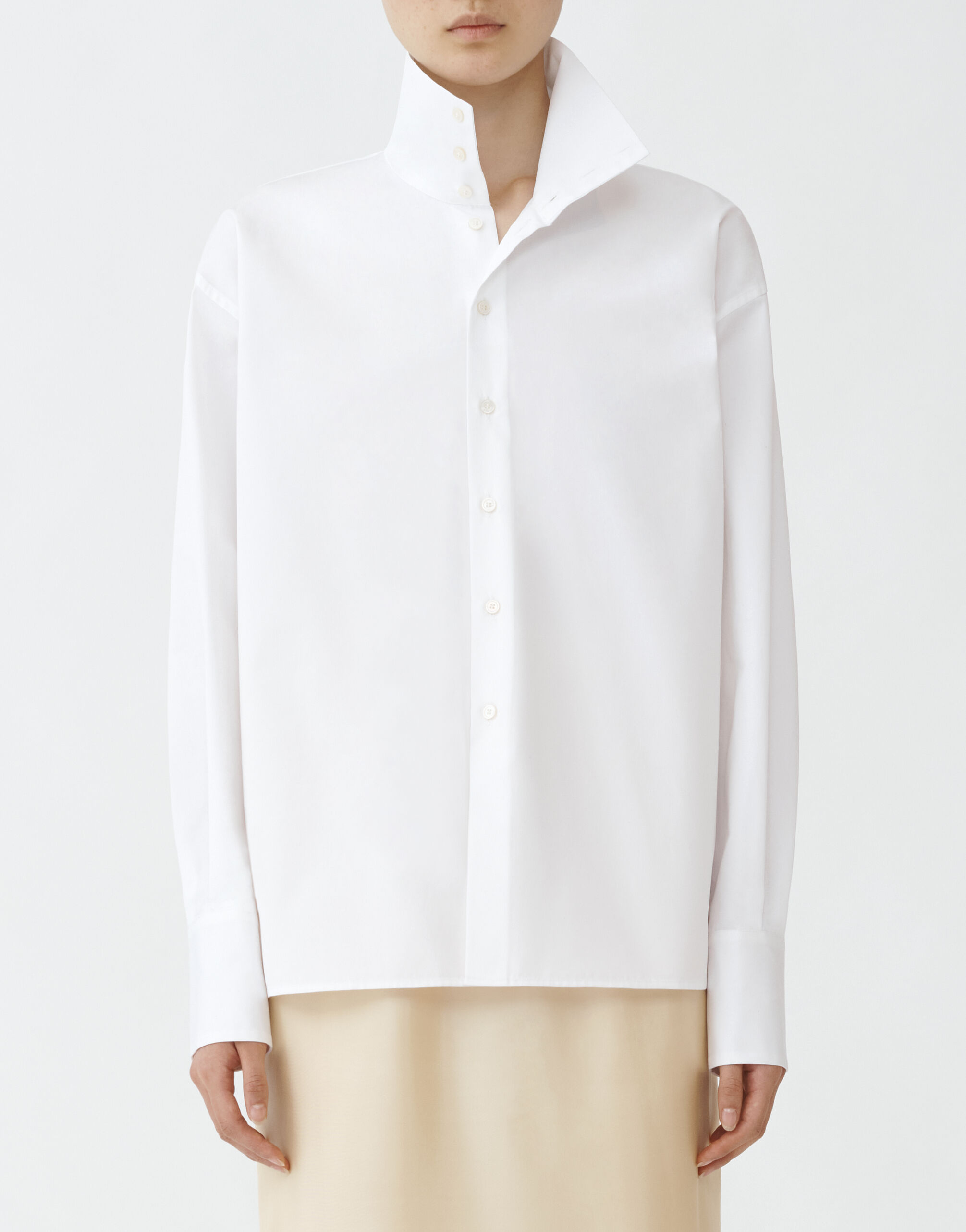 Fabiana Filippi Optical white poplin shirt OPTICAL WHITE CAD264F236D6140000