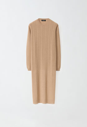 Fabiana Filippi Platinum dress, camel BROWN MAD224F574L0010000