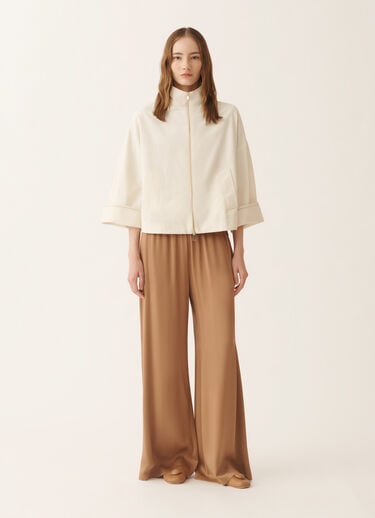 Fabiana Filippi Caban boxy en coton trench, beurre Beurre CTD266F422L9060000