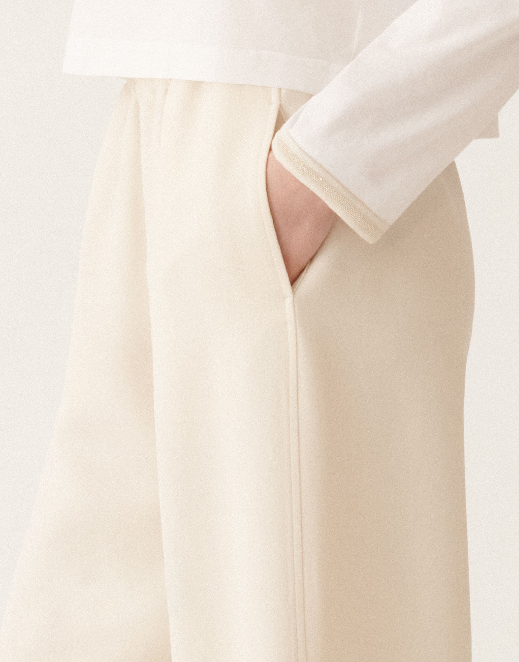 Fabiana Filippi Top de jersey, blanco óptico Blanco JED225F861L6960000