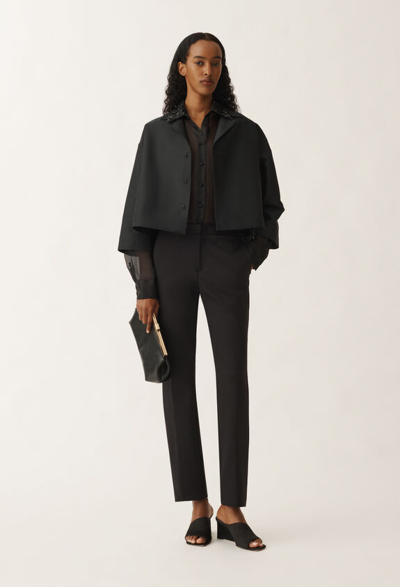 Fabiana Filippi Montefalco scuba trousers, black BLACK PAD265F326D4320000