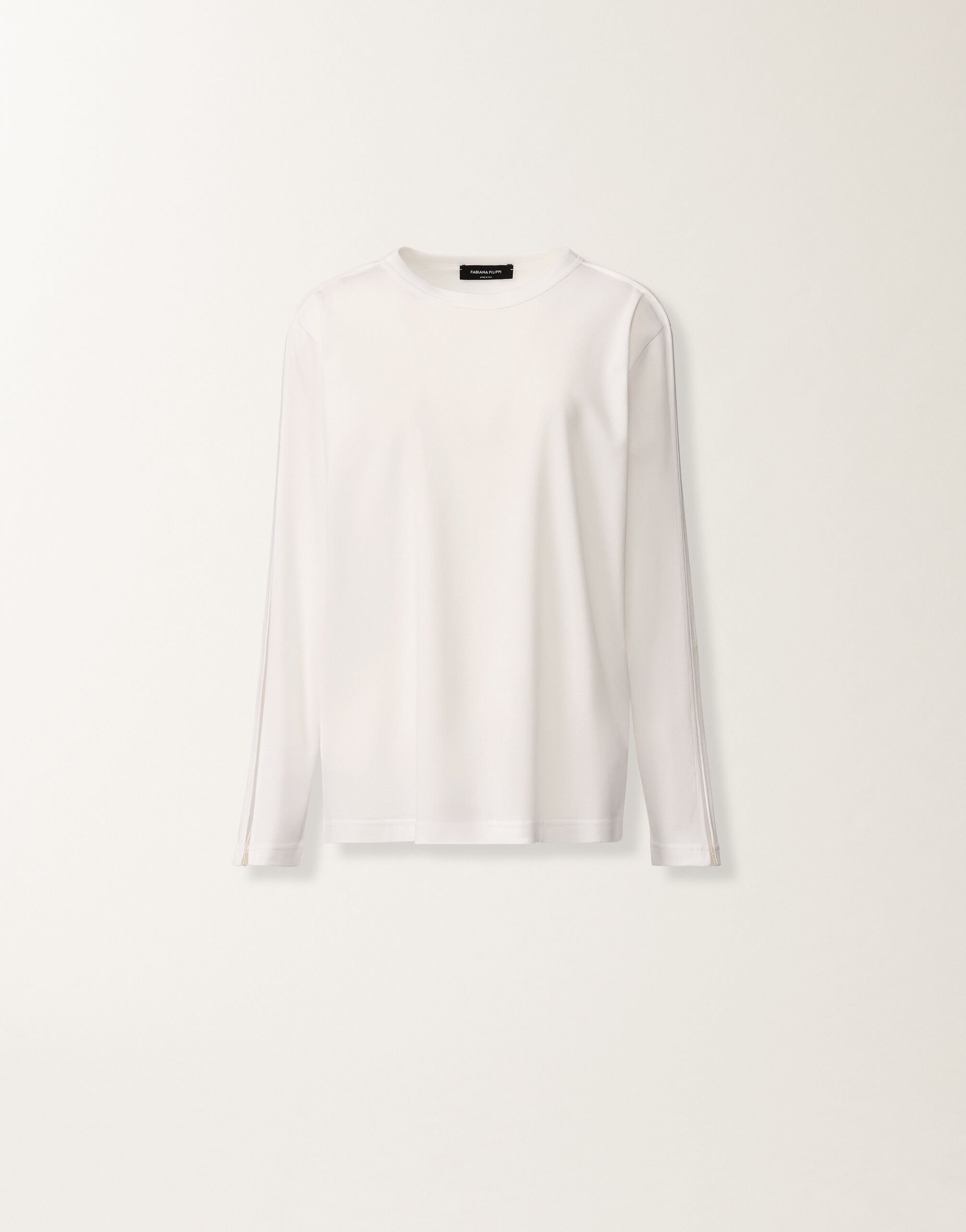 Fabiana Filippi T-Shirt aus Jersey, in optischem Weiß Weiß JED266F142L9020000