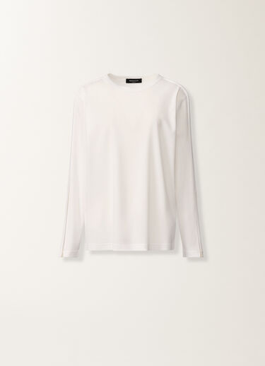 Fabiana Filippi T-Shirt aus Jersey, in optischem Weiß Weiß JED266F142L9020000