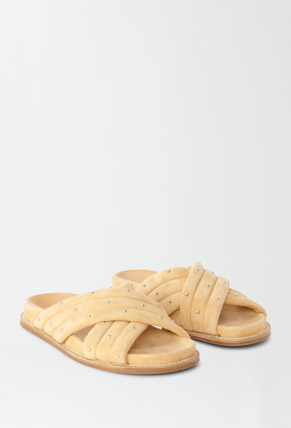 Fabiana Filippi PADDED SUEDE QUILTED SANDAL ASD274A930H1440000