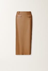 Fabiana Filippi Nappa lissé pencil skirt, wicker Wicker PLD266F267L7990000