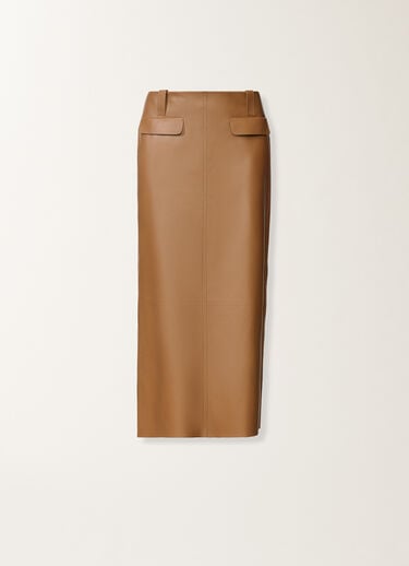 Fabiana Filippi Nappa lissé pencil skirt, wicker Wicker PLD266F267L7990000
