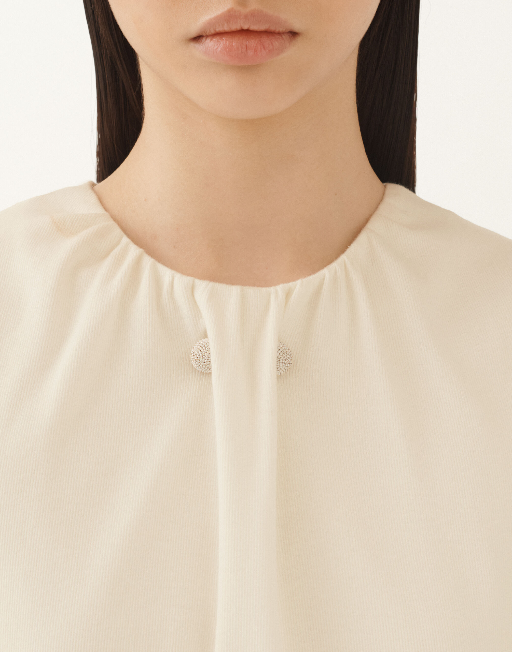 Tanktop aus Jersey, buttergelb Fabiana Filippi Tanktop aus Jersey, buttergelb Weiß JED215F377L5420000