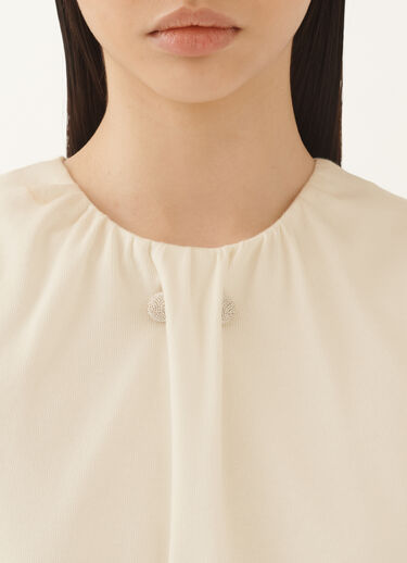 Tanktop aus Jersey, buttergelb Fabiana Filippi Tanktop aus Jersey, buttergelb Weiß JED215F377L5420000