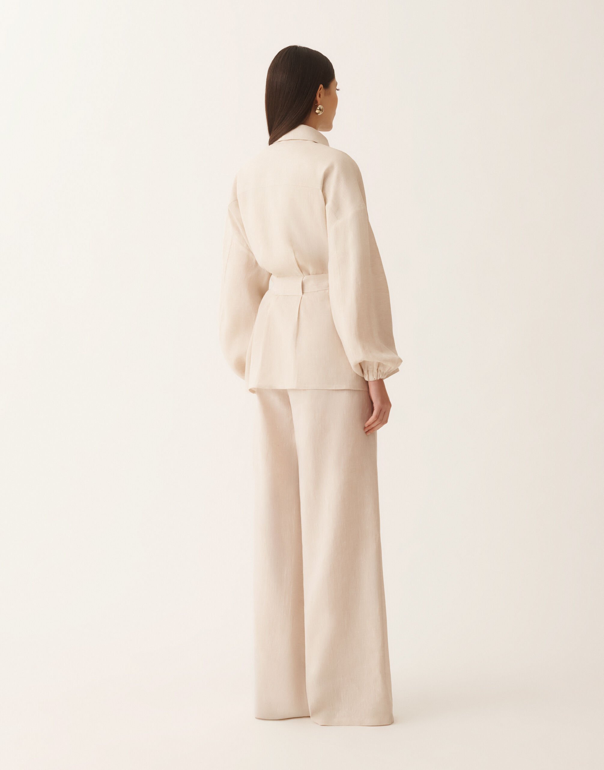 Feldjacke aus Leinen-Canvas, naturfarben Fabiana Filippi Feldjacke aus Leinen-Canvas, naturfarben NATÜRLICH GCD276F694D8350000