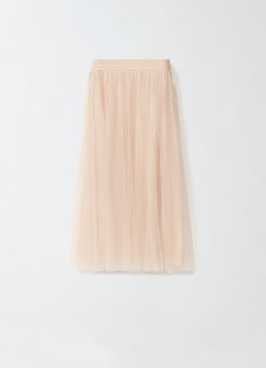 Fabiana Filippi Tulle midi skirt, dusty pink DUSTY PINK GND264F278I9320000