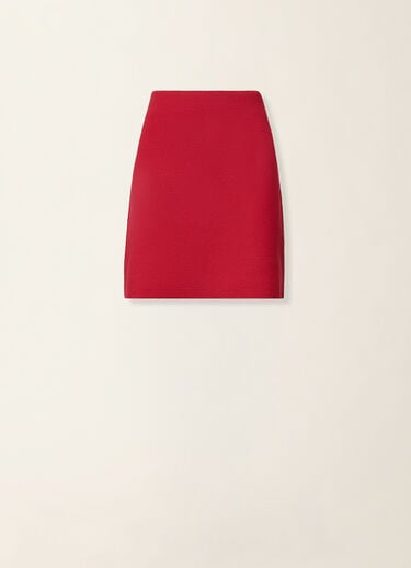 Fabiana Filippi Minigonna in lana merino, rosso Rosso GND216F325D4620000