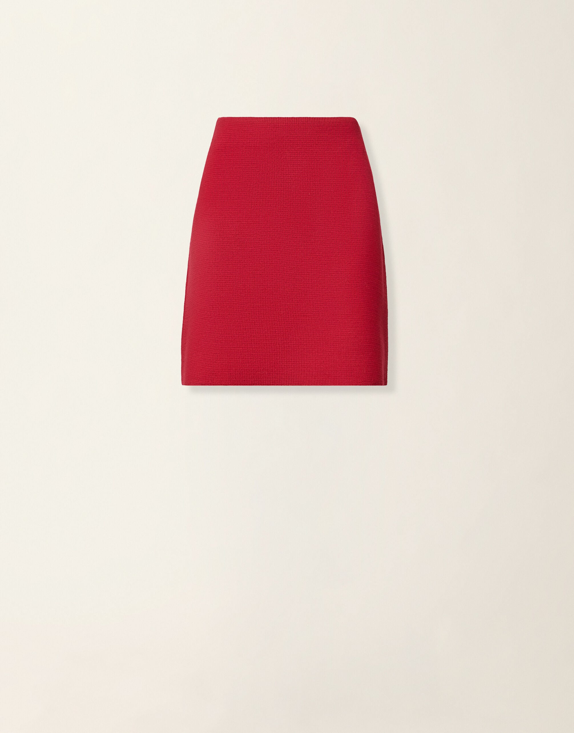 Fabiana Filippi Minigonna in lana merino, rosso Rosso GND216F325D4620000