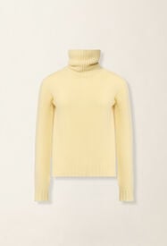 Fabiana Filippi Cashmere turtleneck sweater, vanilla yellow Vanilla yellow MAD226F460N9000000