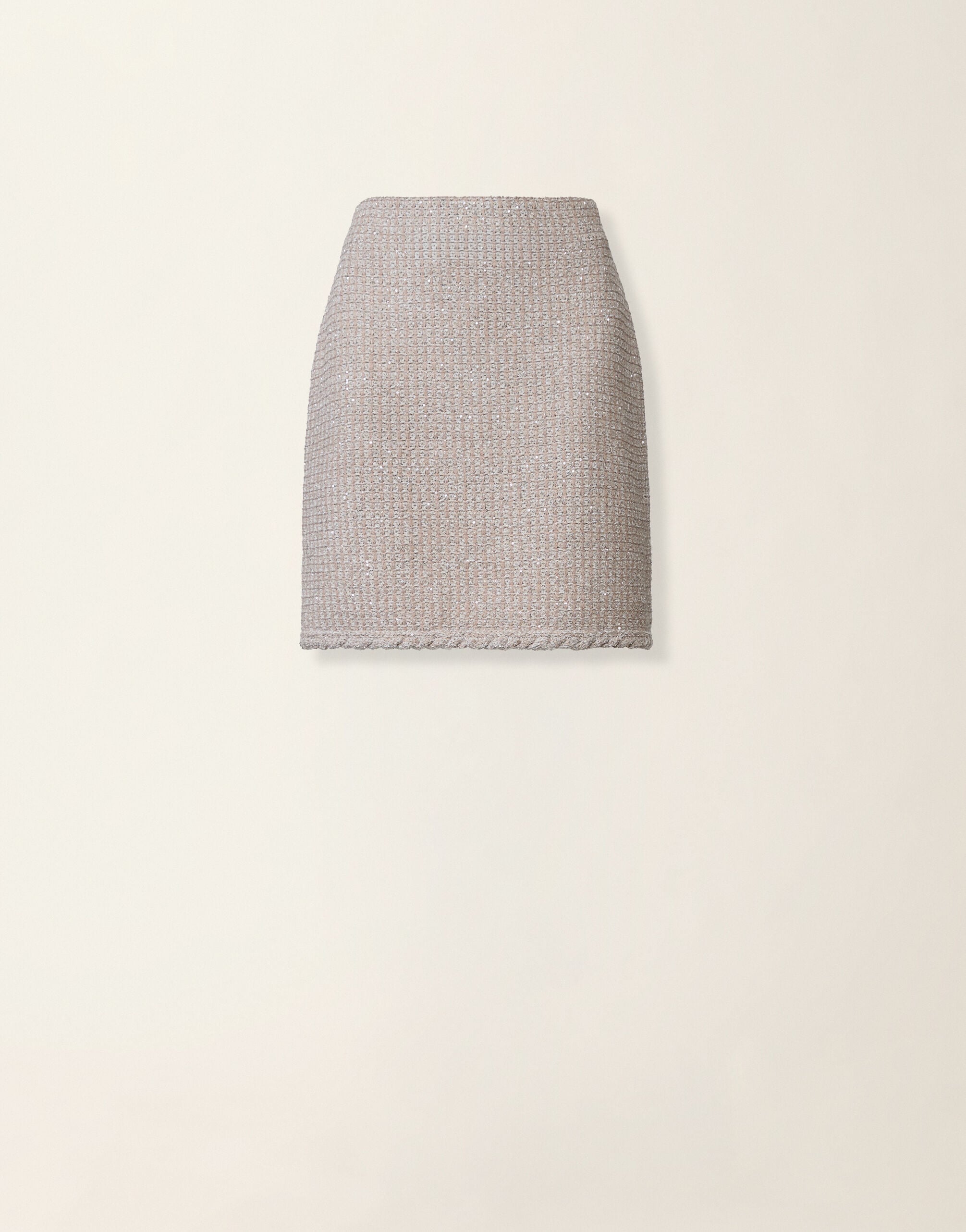 Fabiana Filippi Minigonna in tweed, granito Granito GND216F325M2570000
