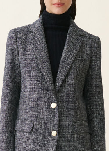 Blazer en mouliné, bleu nuit Fabiana Filippi Blazer en mouliné, bleu nuit Bleu nuit GCD216F168D9830000