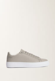 Fabiana Filippi Grained leather sneakers, stone GREY ASD265A939L2650000