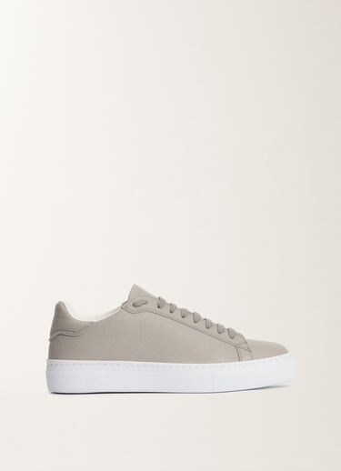 Fabiana Filippi Sneakers aus Leder mit Struktur, steingrau GRAU ASD265A939L2650000