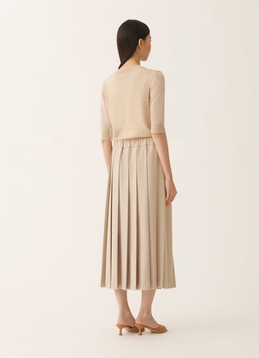 Fabiana Filippi Plissierte Röcke im Techno-Tailoring, nude Nude GND266F398D7540000