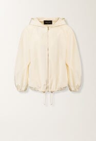 Fabiana Filippi Technical taffeta bomber jacket, butter BUTTER CTD276F711M1230000