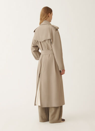 Fabiana Filippi Zweireihiger Trenchcoat aus extrafeinem Twill, olivgrün Grün CTD215F228L5120000