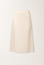 Fabiana Filippi Falda midi en organza reflejo agua, mantequilla Mantequilla GND266F406D9420000