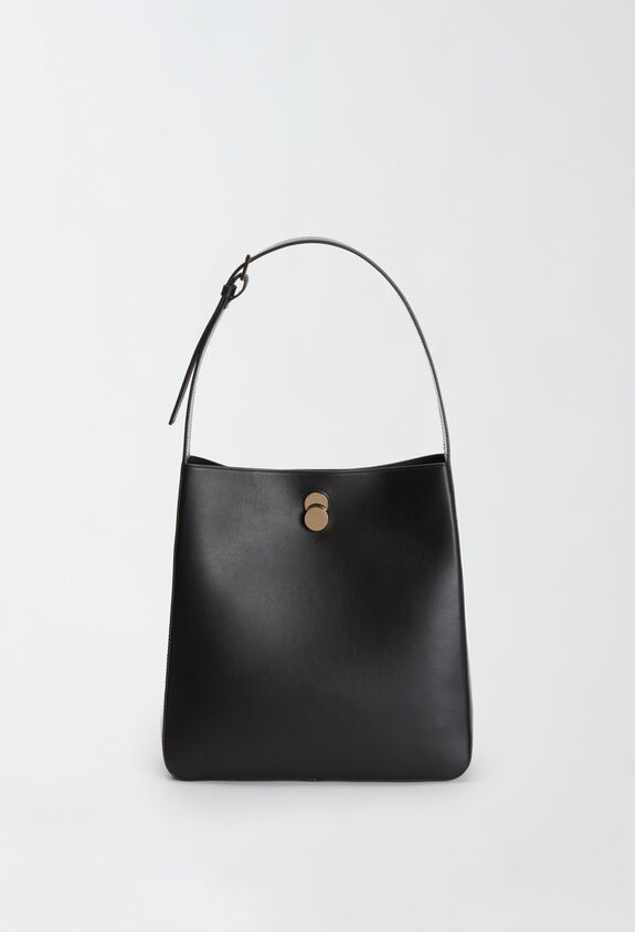 Fabiana Filippi Bolso hobo de piel de becerro, negro NEGRO BGD214A865I9720000