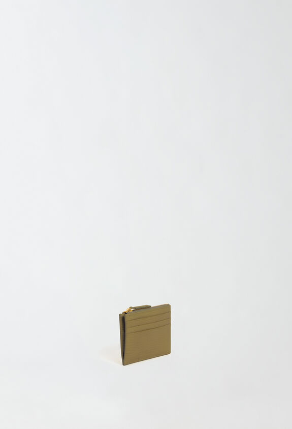 Fabiana Filippi Calfskin card holder, olive GREEN AAD224A954L1000000