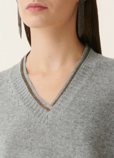 Platinum-Pullover, Stein Fabiana Filippi Platinum-Pullover, Stein Stein MAD226F420M2810000